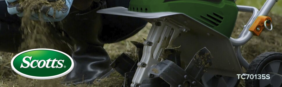 Scotts 16 in. 13.5 Amp Corded Electric Tiller/Cultivator-TC70135S - The